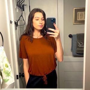 Simple Front Tie Tee